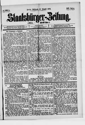 Staatsbürger-Zeitung vom 28.08.1878