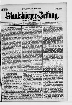 Staatsbürger-Zeitung vom 30.08.1878