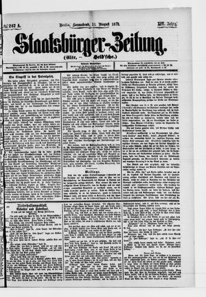 Staatsbürger-Zeitung on Aug 31, 1878