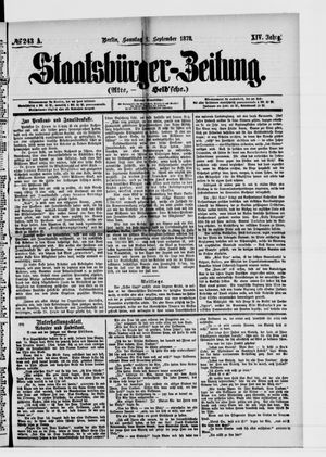 Staatsbürger-Zeitung on Sep 1, 1878