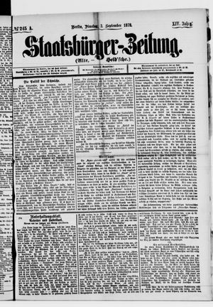 Staatsbürger-Zeitung on Sep 3, 1878