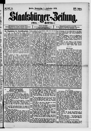 Staatsbürger-Zeitung vom 05.09.1878