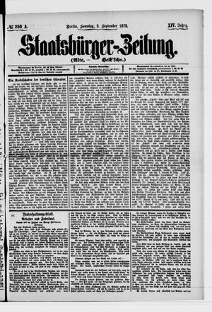 Staatsbürger-Zeitung vom 08.09.1878