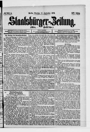 Staatsbürger-Zeitung vom 10.09.1878