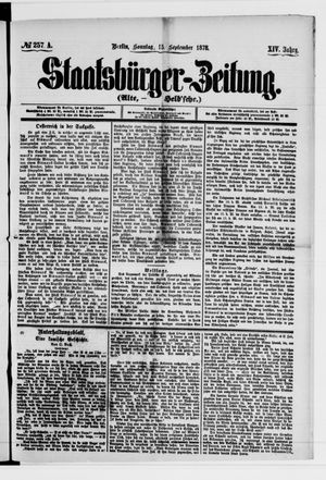 Staatsbürger-Zeitung vom 15.09.1878