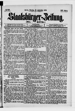 Staatsbürger-Zeitung vom 16.09.1878