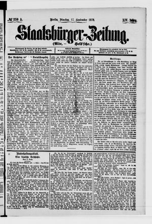 Staatsbürger-Zeitung vom 17.09.1878