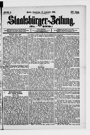 Staatsbürger-Zeitung vom 19.09.1878
