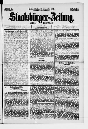 Staatsbürger-Zeitung on Sep 20, 1878