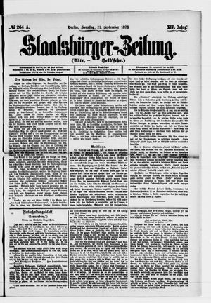 Staatsbürger-Zeitung vom 22.09.1878