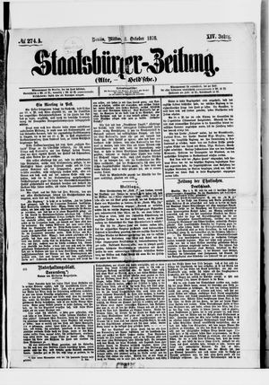 Staatsbürger-Zeitung on Oct 2, 1878
