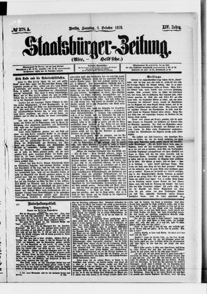 Staatsbürger-Zeitung on Oct 6, 1878