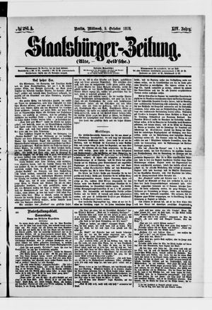 Staatsbürger-Zeitung on Oct 9, 1878