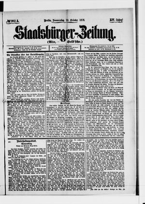 Staatsbürger-Zeitung vom 10.10.1878