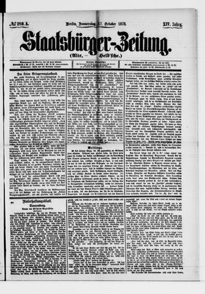 Staatsbürger-Zeitung on Oct 17, 1878