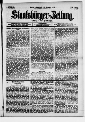 Staatsbürger-Zeitung on Oct 19, 1878