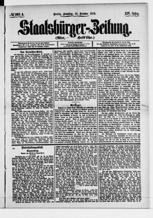 Staatsbürger-Zeitung on Oct 20, 1878