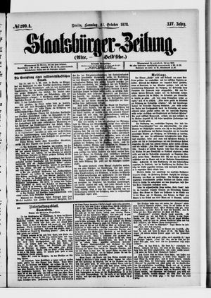 Staatsbürger-Zeitung on Oct 27, 1878