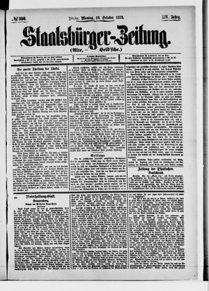 Staatsbürger-Zeitung vom 28.10.1878