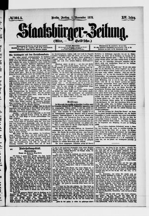 Staatsbürger-Zeitung vom 01.11.1878