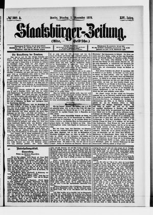 Staatsbürger-Zeitung on Nov 5, 1878