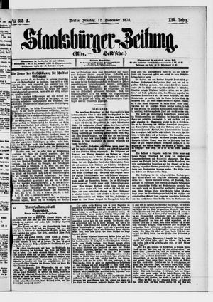 Staatsbürger-Zeitung on Nov 12, 1878