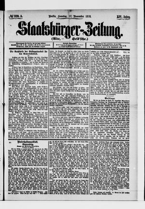 Staatsbürger-Zeitung vom 17.11.1878