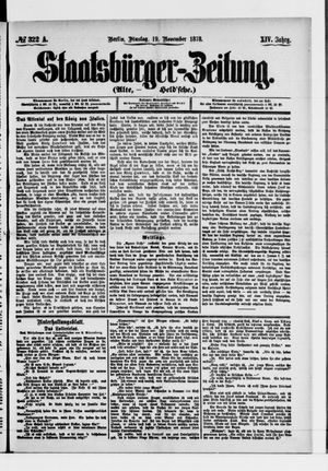Staatsbürger-Zeitung on Nov 19, 1878