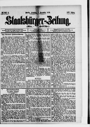 Staatsbürger-Zeitung on Dec 8, 1878