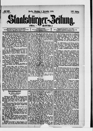 Staatsbürger-Zeitung on Dec 9, 1878