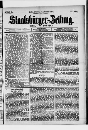Staatsbürger-Zeitung vom 10.12.1878