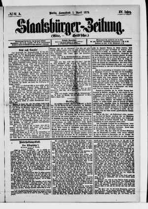 Staatsbürger-Zeitung vom 05.04.1879