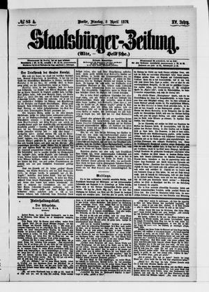 Staatsbürger-Zeitung vom 08.04.1879
