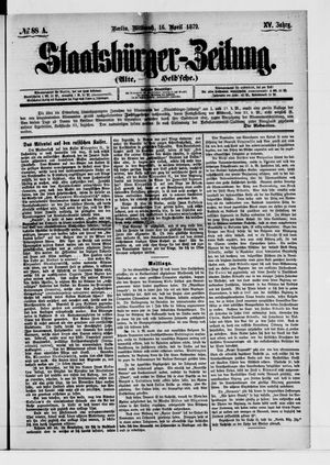 Staatsbürger-Zeitung vom 16.04.1879