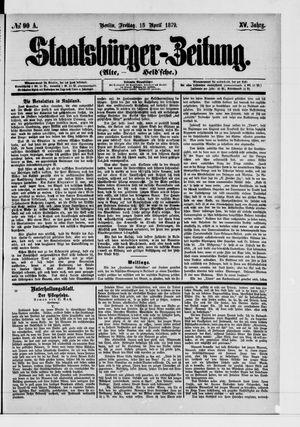 Staatsbürger-Zeitung on Apr 18, 1879