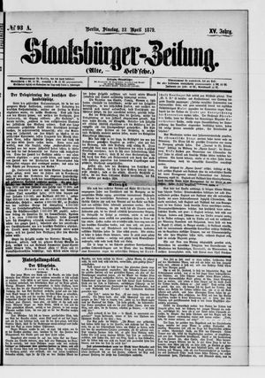 Staatsbürger-Zeitung vom 21.04.1879