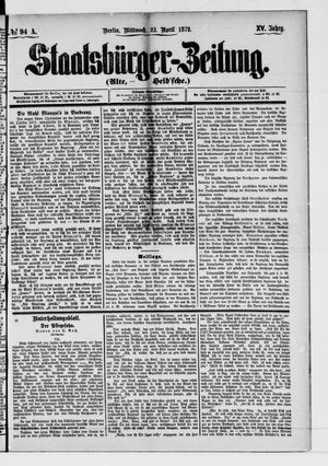 Staatsbürger-Zeitung on Apr 22, 1879