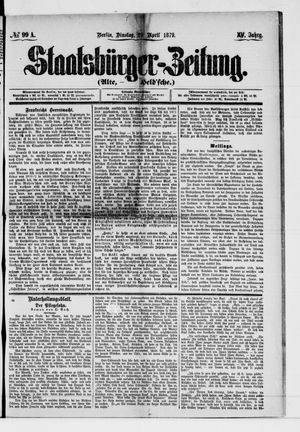 Staatsbürger-Zeitung on Apr 29, 1879