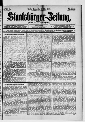 Staatsbürger-Zeitung vom 01.05.1879
