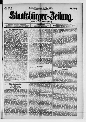Staatsbürger-Zeitung vom 22.05.1879