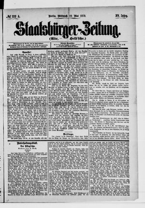 Staatsbürger-Zeitung on May 28, 1879