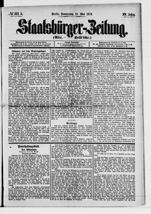 Staatsbürger-Zeitung on May 29, 1879