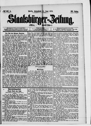 Staatsbürger-Zeitung on Jun 21, 1879