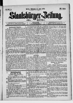 Staatsbürger-Zeitung vom 25.06.1879