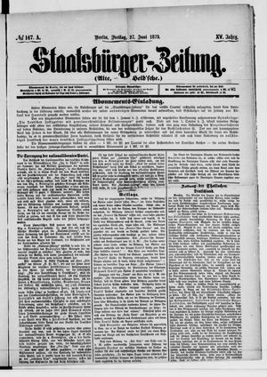 Staatsbürger-Zeitung on Jun 27, 1879