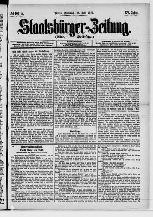 Staatsbürger-Zeitung vom 16.07.1879