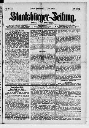 Staatsbürger-Zeitung vom 17.07.1879