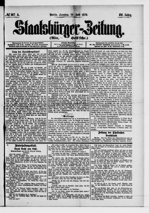 Staatsbürger-Zeitung vom 20.07.1879