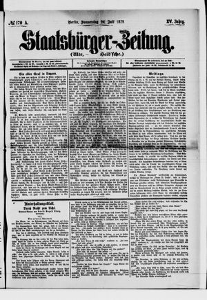 Staatsbürger-Zeitung vom 24.07.1879