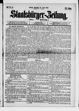 Staatsbürger-Zeitung vom 29.07.1879